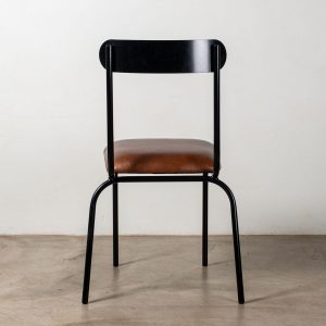 The Skool Chair | Steel & Leather - Image 3