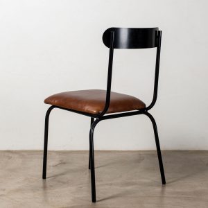 The Skool Chair | Steel & Leather - Image 5