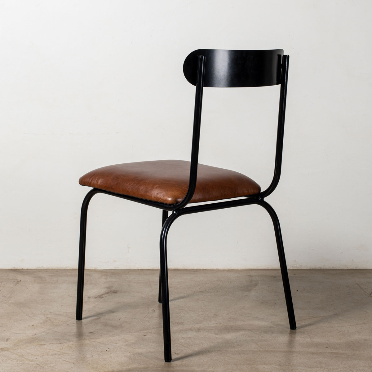 The Skool Chair | Steel & Leather - Image 5