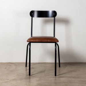 The Skool Chair | Steel & Leather - Image 7