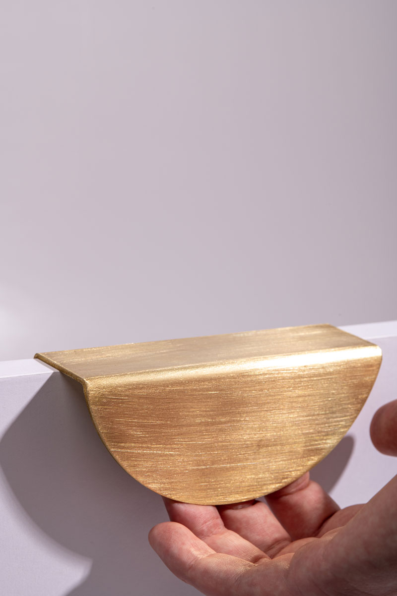 Large Luna Handle | Solid Brass | 120mm - Image 6