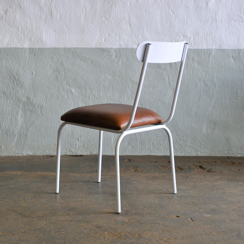 The Skool Chair | Steel & Leather - Image 17