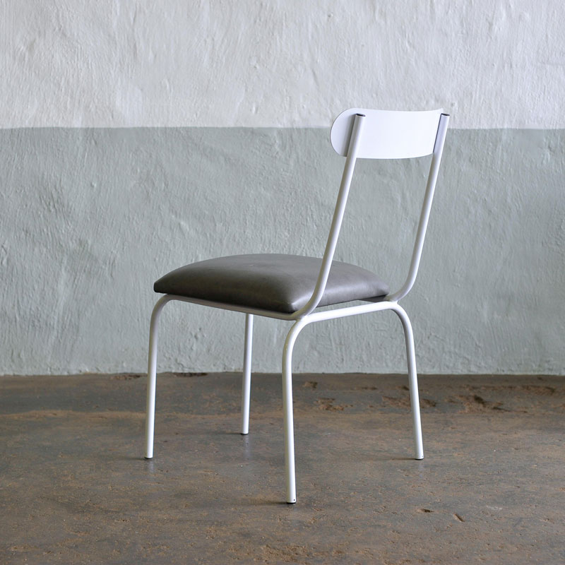 The Skool Chair | Steel & Leather - Image 18