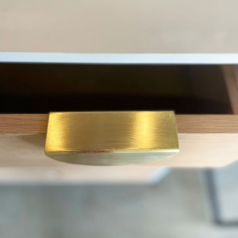 Luna Handle | Solid Brass | 70mm - Image 6
