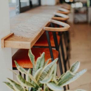 Imali Stool | Steel Leather & Oak - Image 5